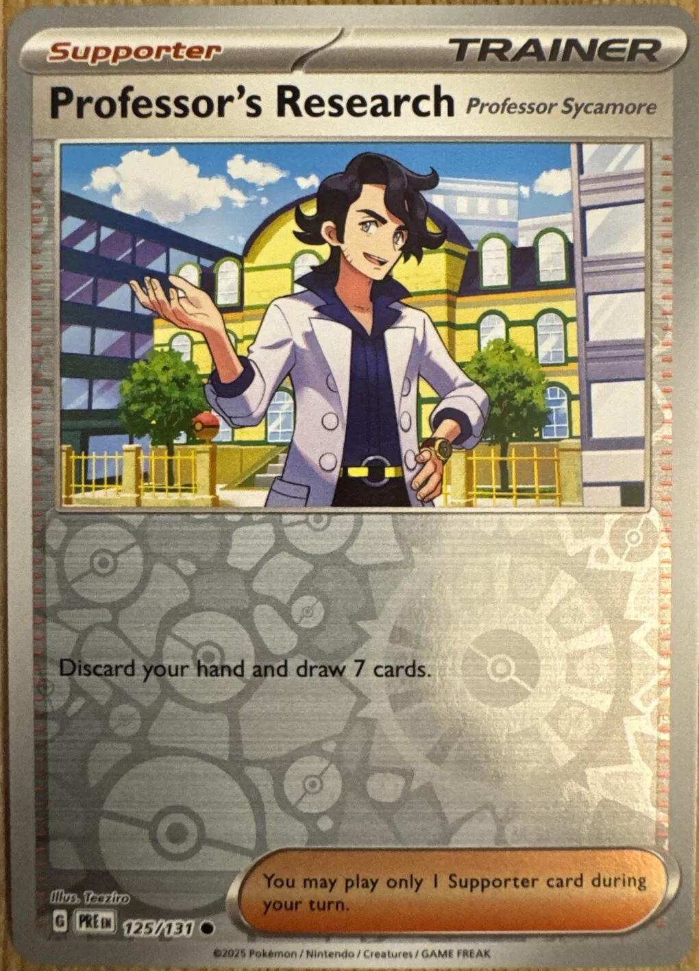 Prismatic Evolutions Professor's Research: Professor Sycamore [Reverse] Pokémon card